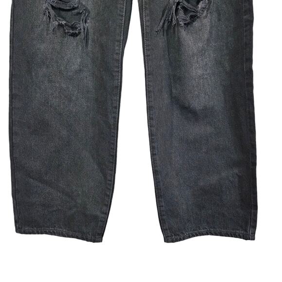 Levi's Black Distressed Baggy Dad Jeans NWT Size 32x30 - Picture 6 of 12